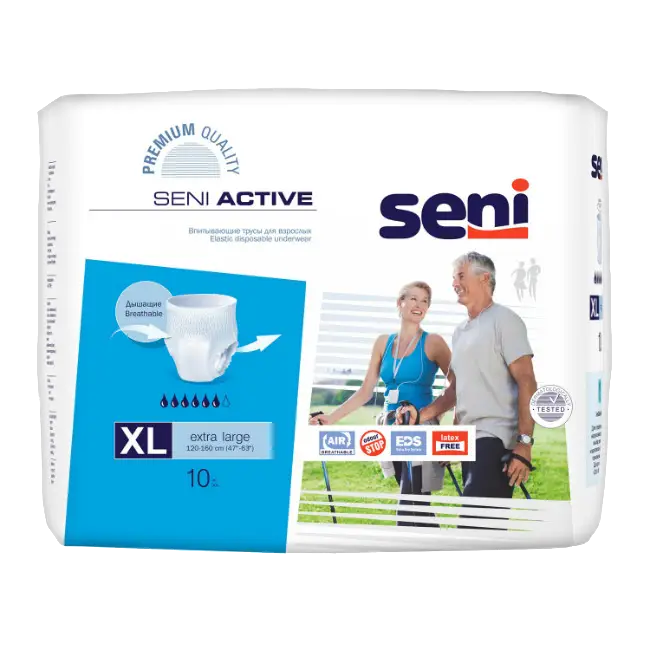 Подгузники-трусики для взрослых Сени (SENI) ACTIVE Extra Large №10