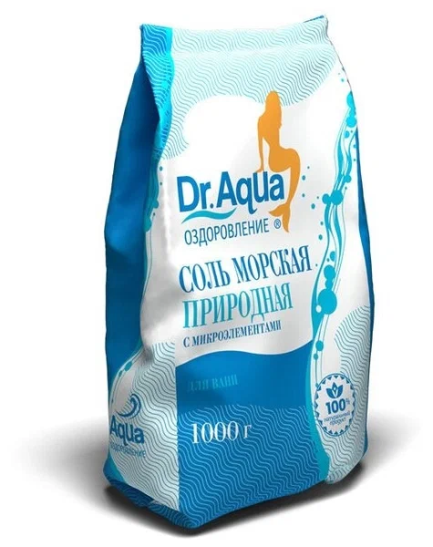 Соль морская DR. AQUA природная 1кг