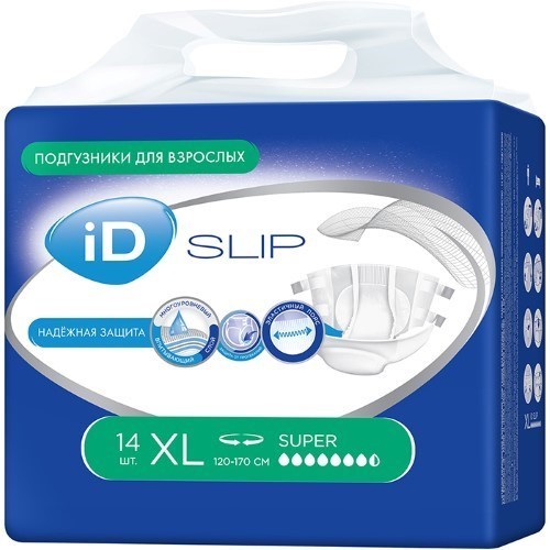 Подгузники для взрослых ID Slip Super XL №14 картинка № 2