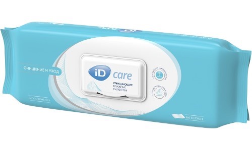 Салфетки ID CARE влаж. очищ. д/ухода за лежач. больными №64