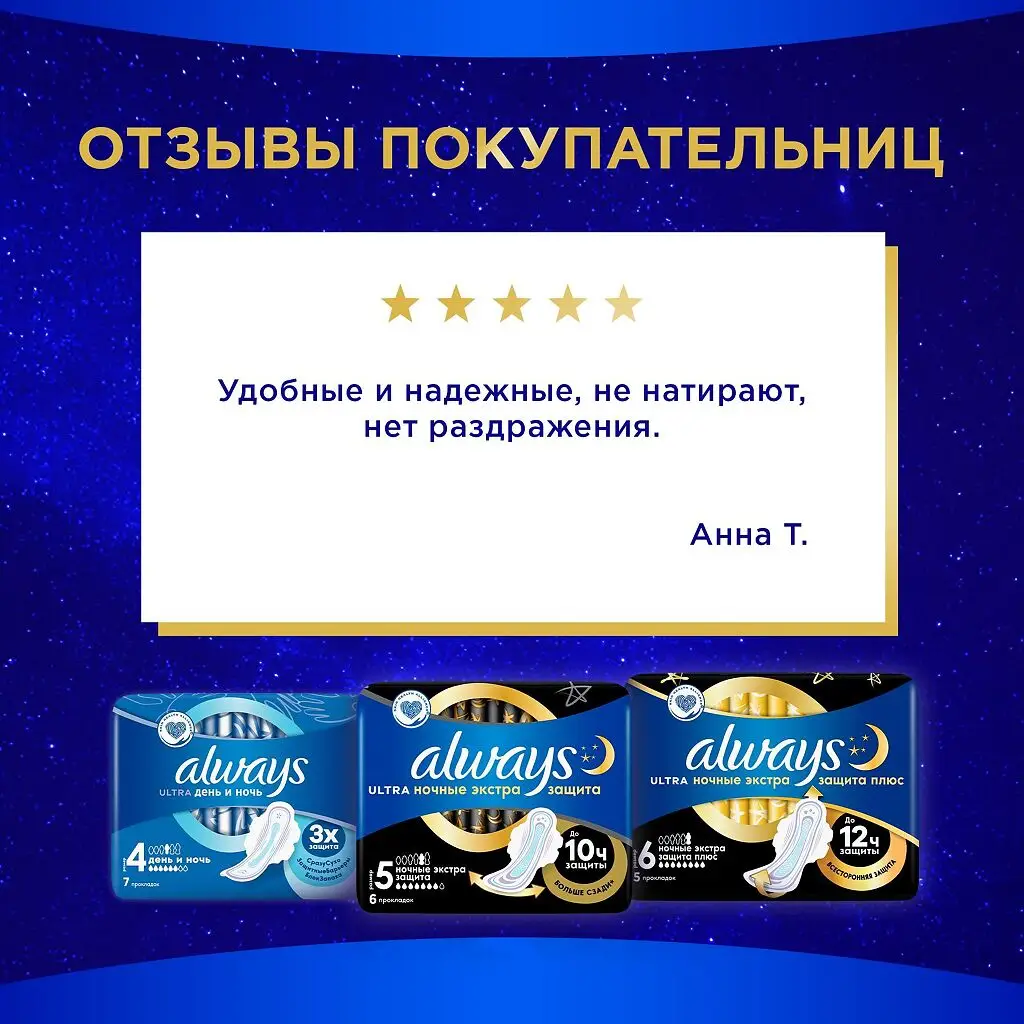 Прокладки гигиенические ALWAYS Ultra Secure Night Plus №5 картинка № 7