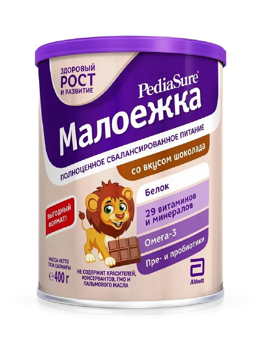 ПедиаШур Малоежка спец. продукт с пищевыми волокнами Шоколад 400г