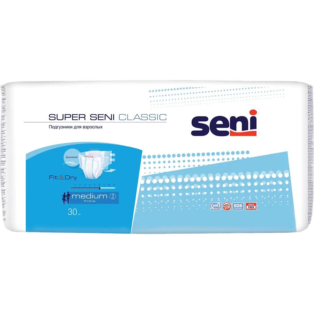 Подгузники для взрослых Супер Сени (SUPER SENI) Classic Medium №30