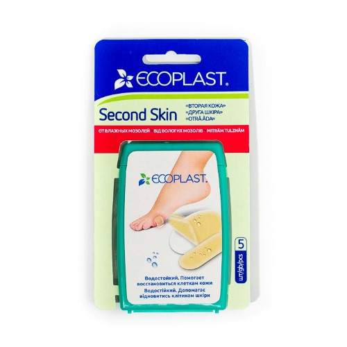 Лейкопластырь ECOPLAST SECOND SKIN противомозол. гидрокол. 44х69мм №5 картинка № 2