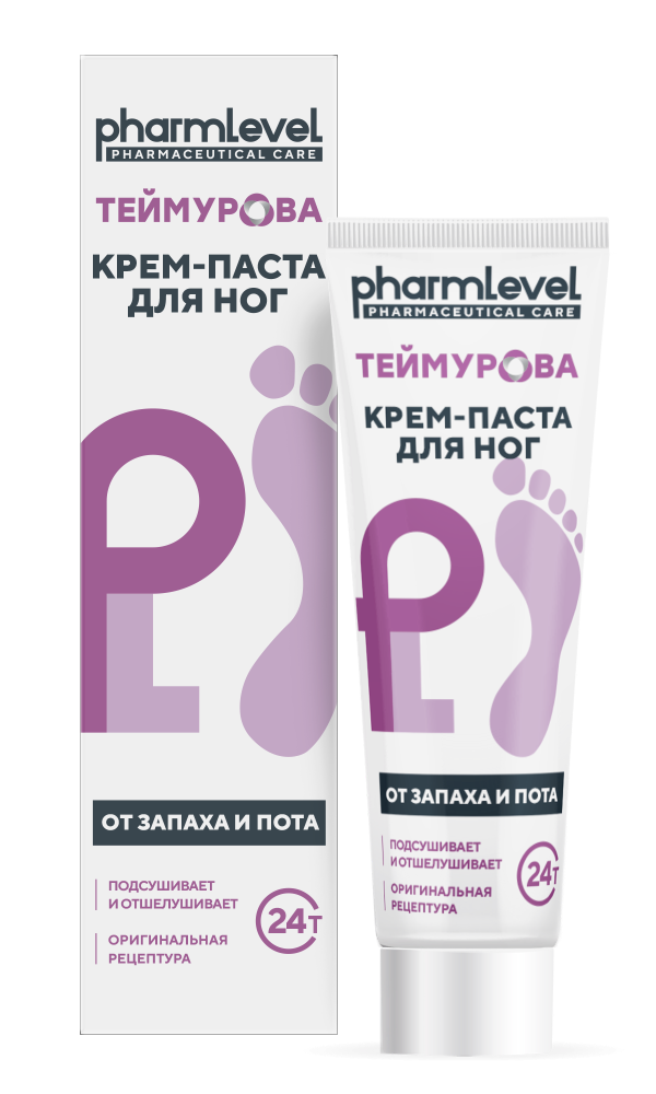 Теймурова крем-пудра д/ног от запаха и пота 50г (туба)