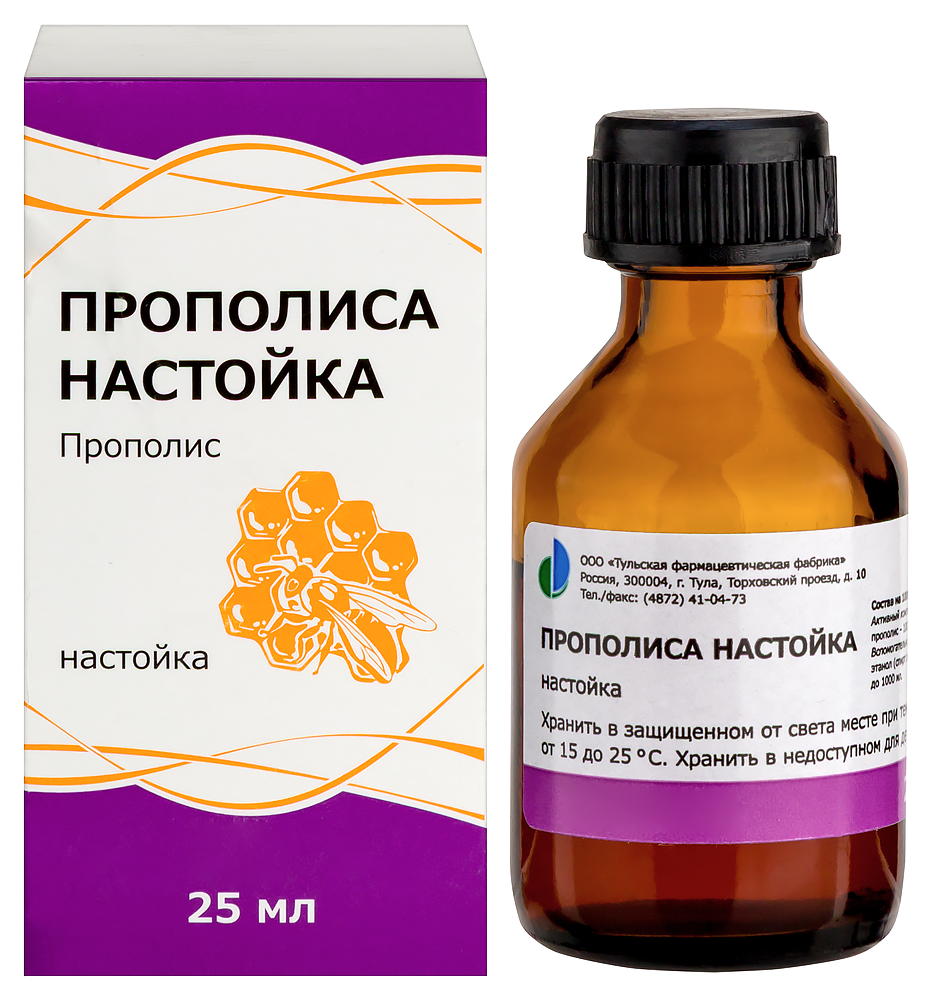 Прополиса настойка фл.-кап.(настойка местн.) 25мл