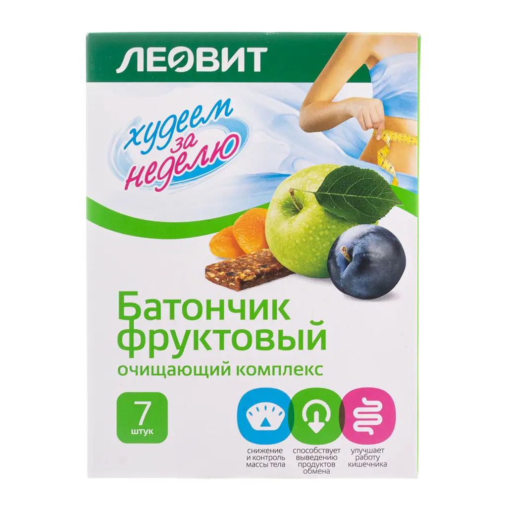 Худеем за неделю батончик фруктовый (очищающий комплекс) №7