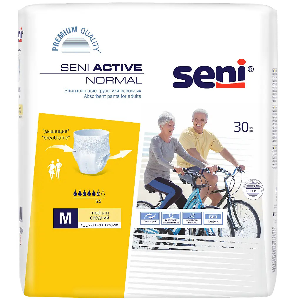 Подгузники-трусики для взрослых Сени (SENI) ACTIVE Normal Medium №30