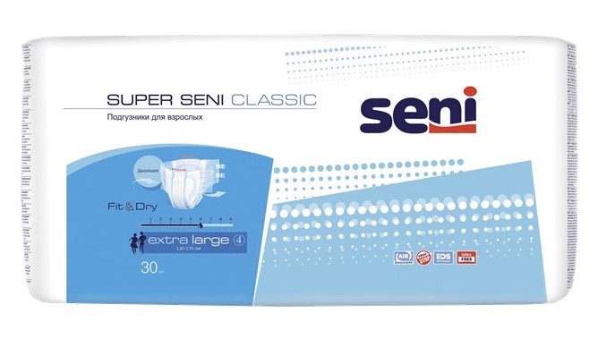 Подгузники для взрослых Супер Сени (SUPER SENI) Classic Extra Large №30 картинка № 1