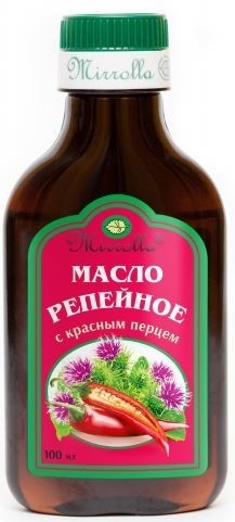 Масло косметическое Репейное с красным перцем 100мл