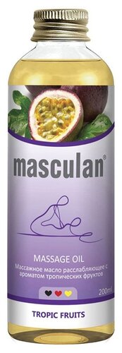 Масло массажное MASCULAN расслабляющее тропич. фрукты 200мл