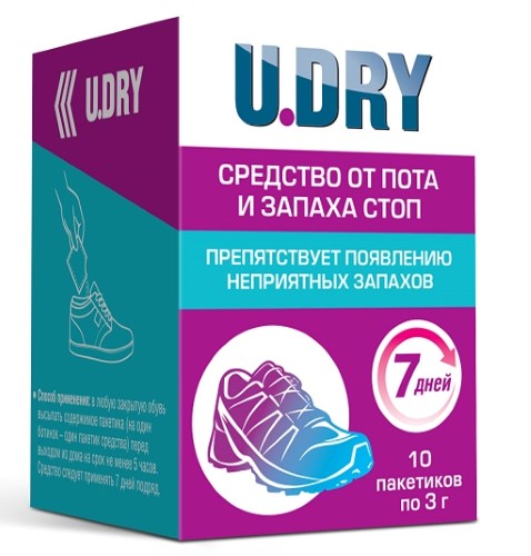 Дезодорант U DRY д/ног пак. №10