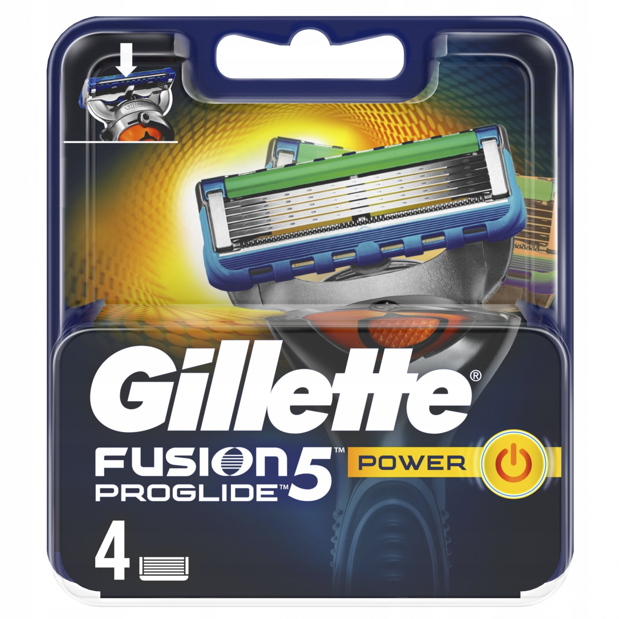 Лезвия бритвенные GILLETTE Fusion Proglide Power №4