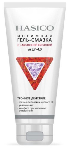 Гель-смазка Хасико (HASICO) с L-молочной кислотой PH 3,7-4,0 100мл