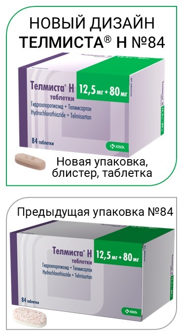Телмиста Н таб. 12,5мг+40мг №84