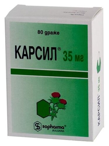 Карсил таб. п/об. 35мг №80