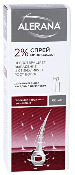 Алерана фл.(спрей наружн.) 5% 60мл