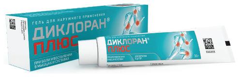 Диклоран плюс туба(гель д/наружн. прим.) 30г №1