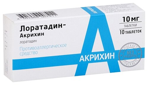 Лоратадин-Акрихин таб. 10мг №10