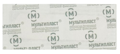 Лейкопластырь бактерицидный МУЛЬТИПЛАСТ пластырь сильн. фиксации 2,5см х 7,2см