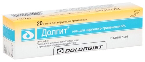 Долгит туба(гель д/наружн. прим.) 5% 150г №1