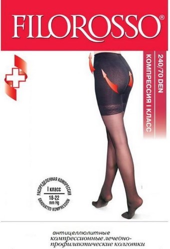 Колготы FILOROSSO LUX д/берем. 40den 1 кл. разм.2 (беж.)