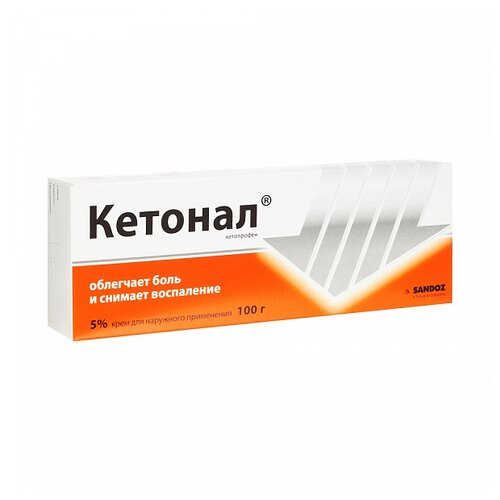 Кетонал туба(крем д/наружн. прим.) 5% 100г №1