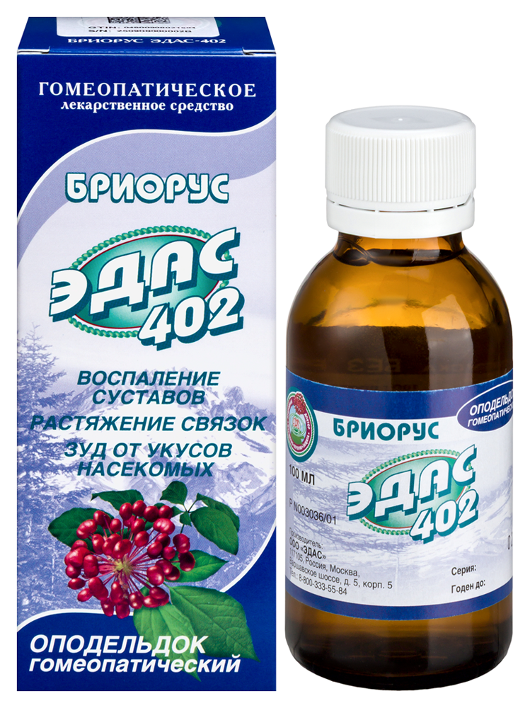 Эдас-402 (Бриорус-Эдас) фл.(оподельдок) 100мл