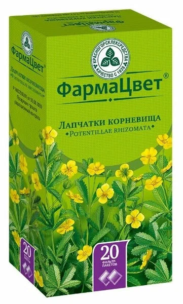 Лапчатки корневища пак.-фильтр 2,5г №20