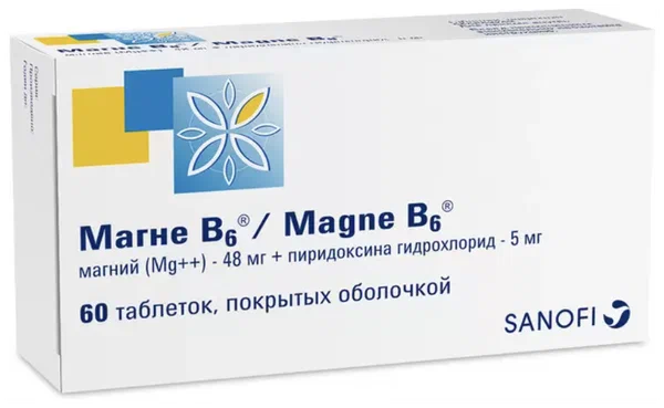 Магне B6 таб. п/об. №60