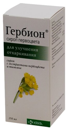 Гербион сироп первоцвета фл.(сироп) 150мл