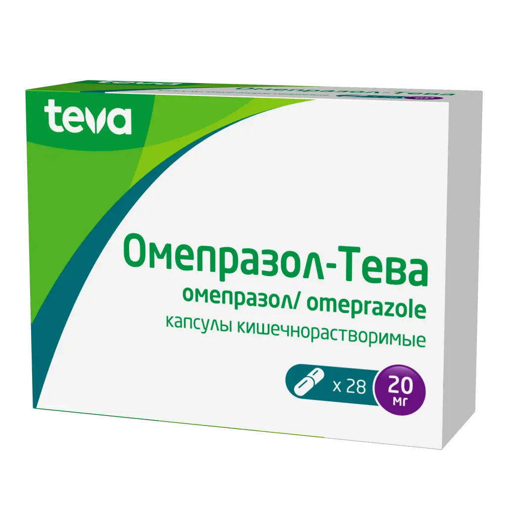 Омепразол-Тева капс. кишечнораств. 20мг №28 картинка № 2
