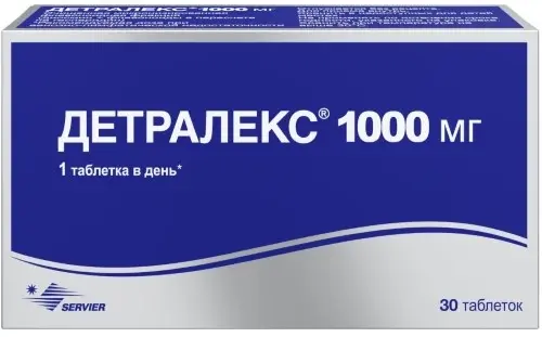 Детралекс таб. п/пл. об. 1г №30