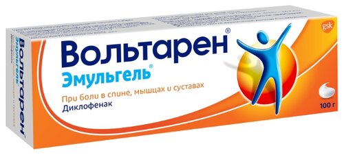 Вольтарен Эмульгель туба(гель д/наружн. прим.) 1% 100г №1 (круглая крышка)