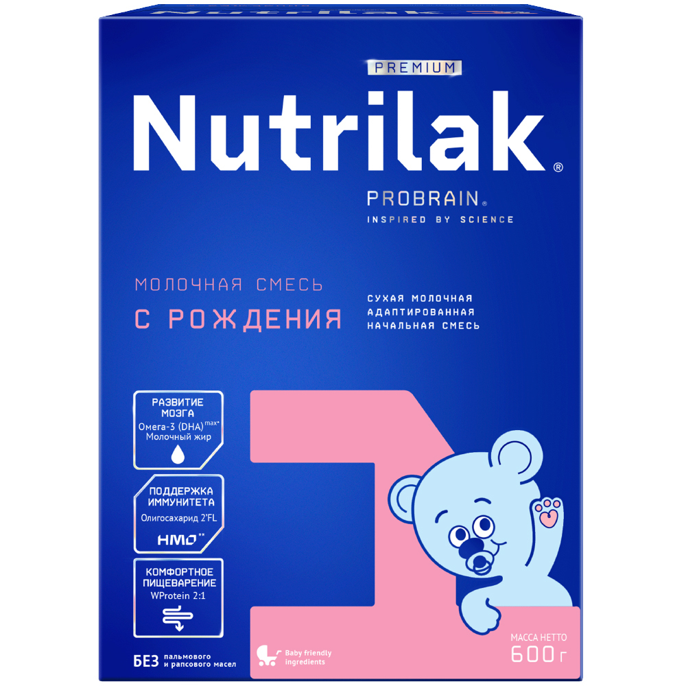 Смесь молочная НУТРИЛАК Премиум-1 (с 0-6мес.) 600г