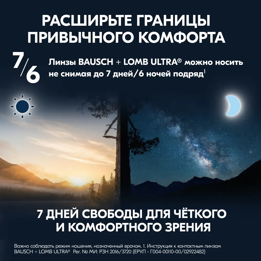 Линзы ULTRA (30 дней) BC 8.5 контактные мягкие корриг. -3,25 №6 картинка № 14