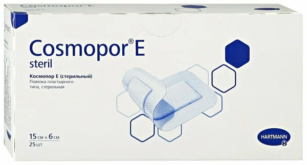 Повязка COSMOPOR E Steril послеоперац. самоклеющ. 15см х 6см №25