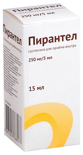 Пирантел фл.(сусп. д/приема внутрь) 250мг/5мл 15мл №1