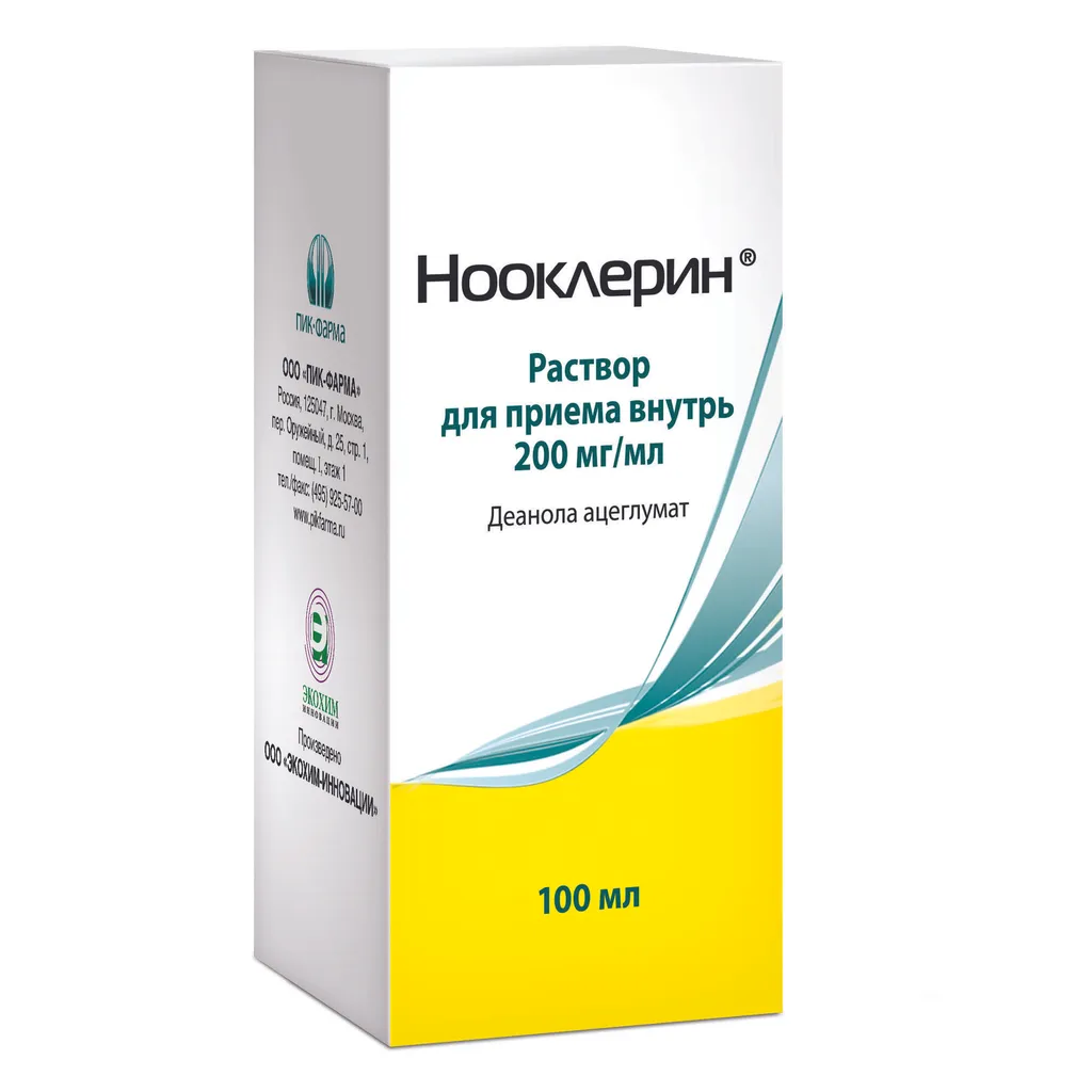 Нооклерин фл.(р-р д/приема внутрь) 20% 100мл №1 картинка № 2