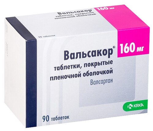 Вальсакор таб. п/пл. об. 160мг №90