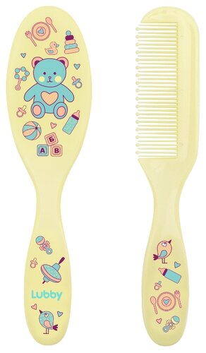 Набор LUBBY "Малыши и малышки" расческа и щетка (арт. 14342)