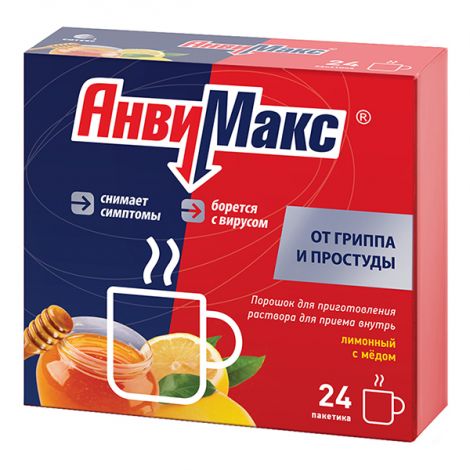 Анвимакс пак.(пор. д/приг. р-ра д/приема внутрь) №24 (лимон-мед)
