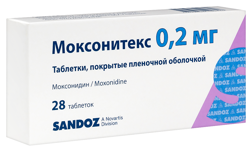 Моксонитекс таб. п/пл. об. 0,2мг №28 картинка № 2