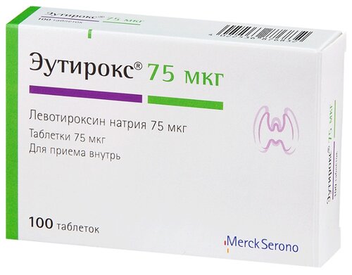 Эутирокс таб. 75мкг №100