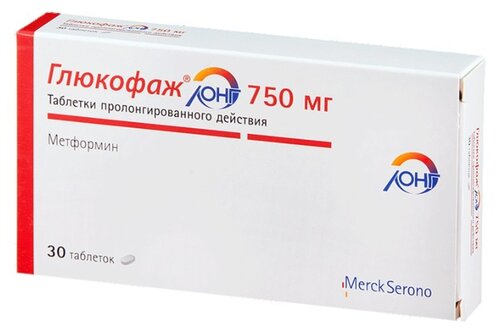 Глюкофаж лонг таб. с пролонг. высв. 1г №30