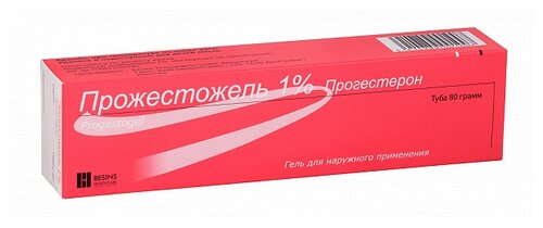 Прожестожель туба(гель д/наружн. прим.) 1% 80г + шпат.-доз.