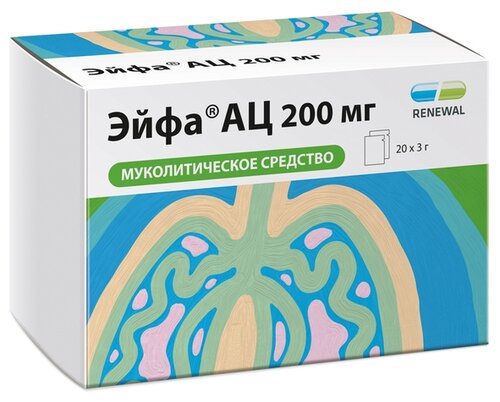 Эйфа АЦ пак.-саше (гран. д/приг. р-ра д/приема внутрь) 600мг 3г №10