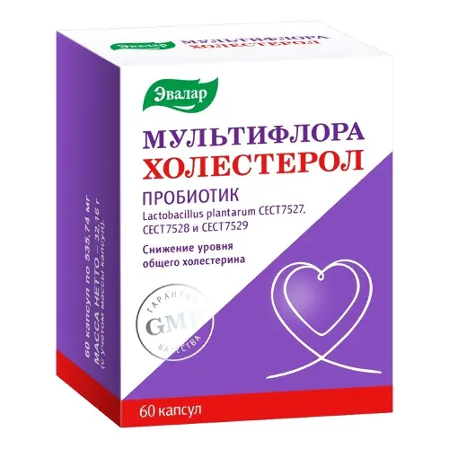 Мультифлора Холестерол Эвалар капс. №60