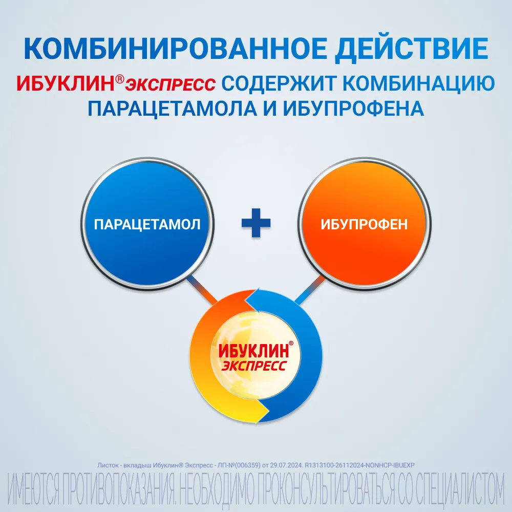 Ибуклин Экспресс пак.(пор. д/приг. р-ра д/приема внутрь) 400мг+325мг 5г №9 картинка № 7