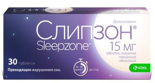 Слипзон таб. п/пл. об. 15мг №30